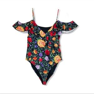 *NWT* Motel Floral Off the Shoulder Swimsuit